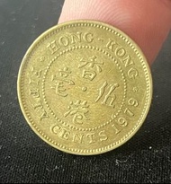 香港 1979 伍毫五角$0.5硬幣黃銅鎳合金英女皇頭像平冠飾 風水錢 流通上品