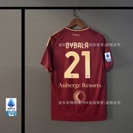 Authentic New 24-25 Roma Home Away Jersey No. 21 Di Bara Mancini Serie A Football Uniform Fan Versio