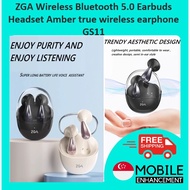 ZGA Wireless Bluetooth 5.0 Earbuds Headset Amber true wireless earphone GS11