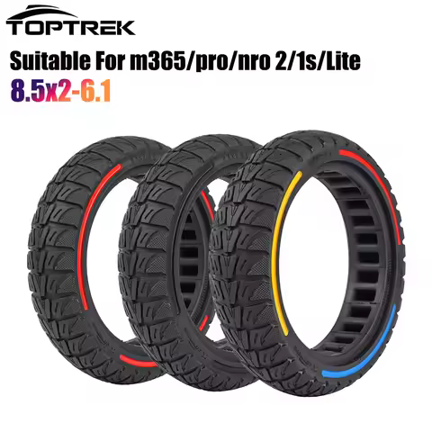 8.5 Inches Damping Durable Wheel 8.5x2-6.1 Honeycomb Solid Tire Colorful for Xiaomi M365 PRO PRO2 1S