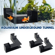 1Pc/2Pcs Shrimp Hides Tunnel Plastic Aquarium Underground Tunnel L Shape Fish Hideout Tunnel for Aqu