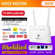 GreyMao 100%Original🔥 Latest B628 Internet Wifi Modified Unlimited Hotspot 4G LTE Modem Router MOD Support Phone Call RJ11