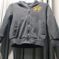 Kids hoodie Sta Monica Polo Club for 6 to 7 y.o dark gray pre-owned