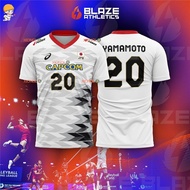 Japan Olympic Volleyball Jersey Nishida Yuji Black Casual Women Men Tshirt(Free Name and Number)