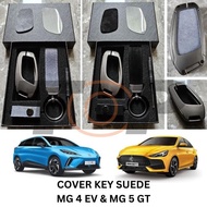 CHEAPEST - PREMIUM SUEDE KEY COVER MG 4 EV/MG 5 GT CASE REMOTE CASING COVER