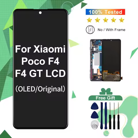 AMOLED For XIAOMI POCO F4 LCD 22021211RG Display Screen Touch Digitizer Replacement Parts For POCO F