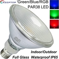 KEEP Classic glass PAR38 LED bulb 18W red/blue/green led light spotlight led flood light AC85-265V E