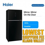 Haier HRF-680IGB 600L 2 Door Glass DC Inverter Refrigerator Fridge Peti Sejuk