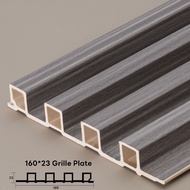 ไม้ระแนง ติดผนัง ระแนงไม้เทียมติดผนัง ลอนเหลี่ยม แผ่นติดผนัง WPC 80CM/160CM/240CM วอลเปเปอร์