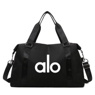 Alo New Yoga Bag Fitness Bag Printed Alo Cross-border Sports Fitness Bag Portable Travel Bag Single 