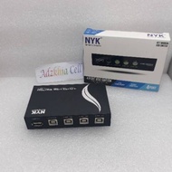 SWITCH 4 PORT MANUAL SWITCHER/ 4 port/ 4 port/ usb data switch printer (MANUAL) NYK 1-4 PORT