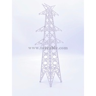 1/150 1/100 1/87 Miniature Building Transmission Power Tower (L6.5*W6.5*H30cm)