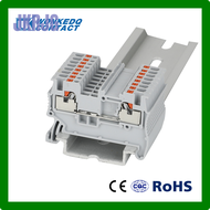 JKRJG PT-1.5 Push-in Electrical Terminal Block, Din Rail Wire Connector, Spring Feed-Through Strip Cable Plug PT1.5, 1.5mm DBNDH