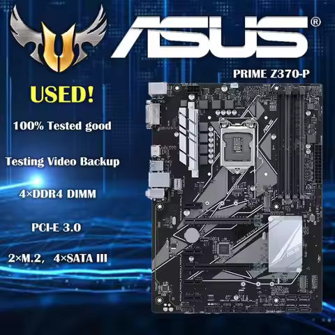 Asus PRIME Z370-P Motherboard LGA1151 DDR4 64GB Core i7/i5/i3 PCI-E 3.0 64GB Intel Original Desktop 