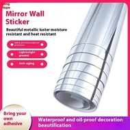 DIY mirror surface sticker soft mirror wall sticker bathroom wallpaper self-adhesive waterproof pet mirror wall sticker decoration