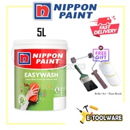 5L Nippon Paint Easy Wash Matt Finished Interior Paint For Off White Colour Range