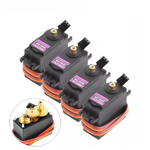 MG996R High Torque Digital Servo 4.8‑6.0V Metal Gear Replacement Servo Compatible with Futaba JR for
