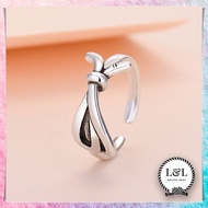 Women's Fashion Ring with Knot Model, Anti-Rust Rope, Korean Style Rope Knot Ring, Stylish, Simple, 