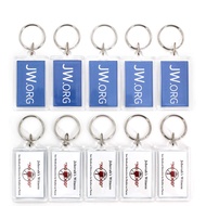 TONOS Rectangle Jw.org No Blood Double Sided Key Chain Jehovah's Witnesses Accessory 10 Pack
