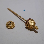 Ancient Method Inlaid Dzi Beads Universal Empty Holder 2025 Gold Tibetan Style Famous Ethnic Style P