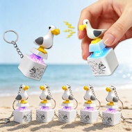 Seagull Mine Keychain, USB Clicky Keyboard Fidget Button, LED Sound Keychain