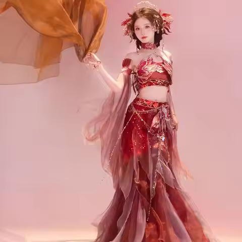 Like A Dream, I Saw The Hanfu Female Character 'Yaoji' In Chinese Style, Fairy Like Atmosphere, Exot