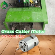 XUTIAN Lawn Mower Motor, 12V DC Large Torque RS755 DC Motor, Robust High Power High Efficiency Ball 