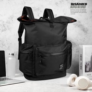 ANT PROJECT - SHANKS Casual Full Black Waterproof Backpack