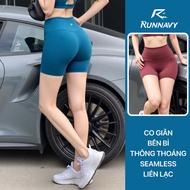 Women's biker shorts for gym yoga running Run Navy WBS18A