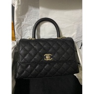 Chanel Classic Small Coco Handle Bag in Black / LGHW
