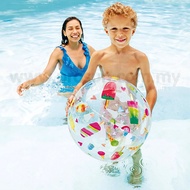 Ombak9 Intex Lively Print Inflatable Beach Ball 51-cm / 20-Inches for Children Age 3+ (WSB 20 Ice Po