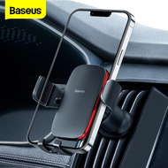 Baseus Car Phone Holder Aircon Vent Gravity Car Mount Metal Age Ⅱ Anti-shake Steel Hook for 4.7-6.7 inch Mobile Phones (Air Outlet / CD Slot Version)