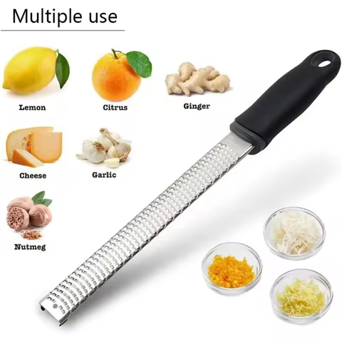 Lemon Zester & Cheese Shredder | Professional-Grade Garlic Grater Micro Plane Grater Zester| Non-Sli
