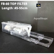 AQUA GUARD Aquarium Drip Filter Box FB-60/Top Filter Set With Filter Media
