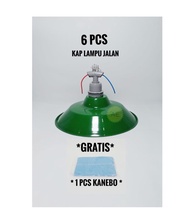 Kap Lampu Gantung / Fiting + Kap Lampu Jalan Bulat / Kap Lampu Gantung Murah / Kap Lampu Jalan Tudun