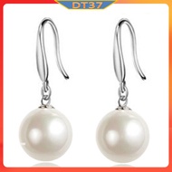 DT37 Perfect round pearl hypoallergenic earrings