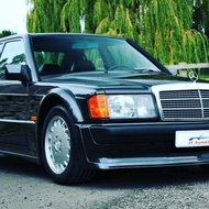190e w201 evo1 replica with evo2 arches and evo2 spoiler fiberglass bodykit