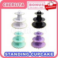 3 Tier Cupcake Stand Paper Cake Cup Stand Birthday Cupcake Rack