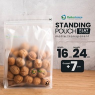 STANDING POUCH Food FLAT BOTTOM ZIPLOCK Transparent Opaque 16 X 24
