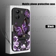 For Redmi 10 10C Redmi 12 12C Redmi 13 Redmi 13C Phone Case Purple Diamond Butterfly Phone case