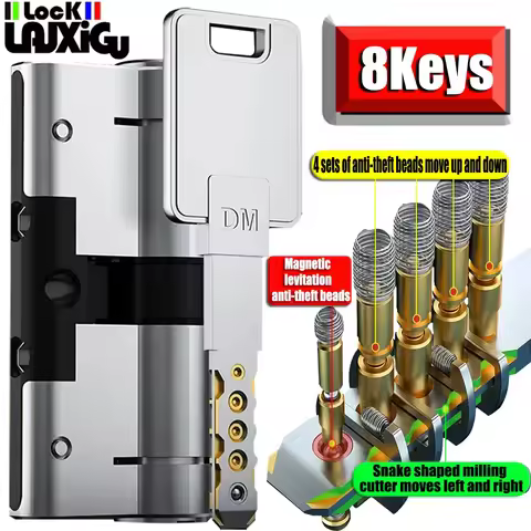 European standard 8 keys cylinder,Outdoor door locks, cylinder locks for entry doors, Cylinder door 