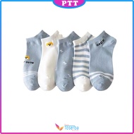 Kaos Kaki Wanita 6792 Motif Beruang Kaos Kaki Ankle Semata Kaki Motif blue Bear Garis Biru Kaos Kaki