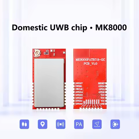 MK8000PA+LNA 300m TOF Positioning Distance Measuring Module PA/LAN 1 to 3 UWB Module