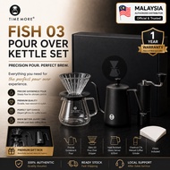 Timemore -C3s pour Over Set (C3s Chestnut Grinder + Fish 03 kettle/Fish Youth + Coffee Pot + Dripper