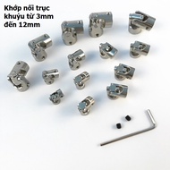 Crankshaft coupling from 3mm to 12mm - cardan propeller coupling shaft hole 3,17mm-3.17mm,3mm-5mm.5m
