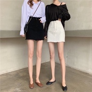 Panda.shop กระโปรงยีนส์เอวสูงทรงเอ สไตล์เกาหลี ปลายรุ่ย ## 2030