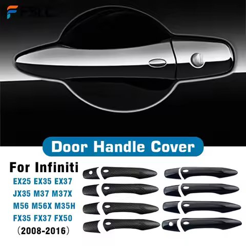 Car Decoration Door Handle Cover For Infiniti EX25 EX35 EX37 JX35 M37 M37x M56 M56x M35h FX35 FX37 F