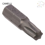 CAMELLI 1pc Torx Bits, 25mm Length S2 Alloy Steel Screw Driver Bit, 1/4 Inch Hex Shank T6-T40 6 Poin