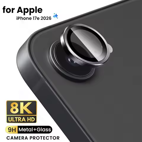 i17e Alloy Aluminum Ring Camera Glass for Apple iPhone 17e iPhone17e 17 e e17 2026 A3634,A3575 6.1"