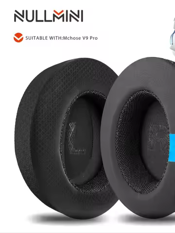 Nullmini Replacement Earpads for Mchose V9 Pro Headphones Cooling Gel Ear Pads Cushion Earmuffs Head